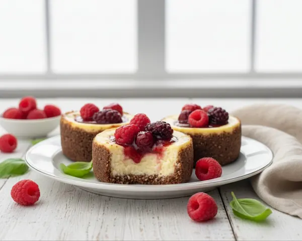 Mini Cheesecake de Frutos Rojos